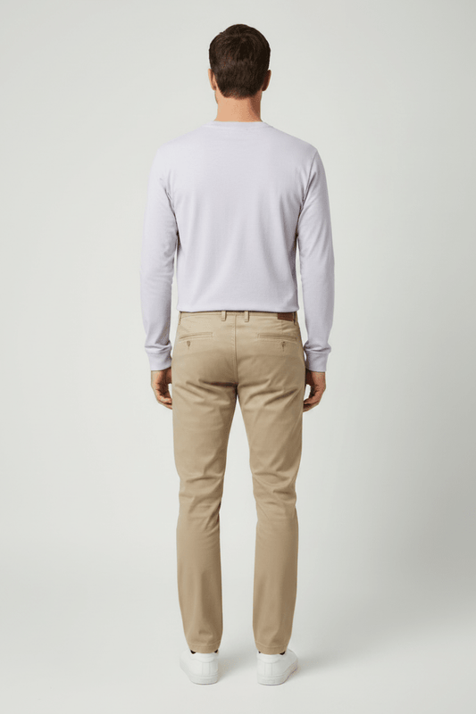 Marc O'Polo Longsleeve Herren – Slub-Jersey, Lila