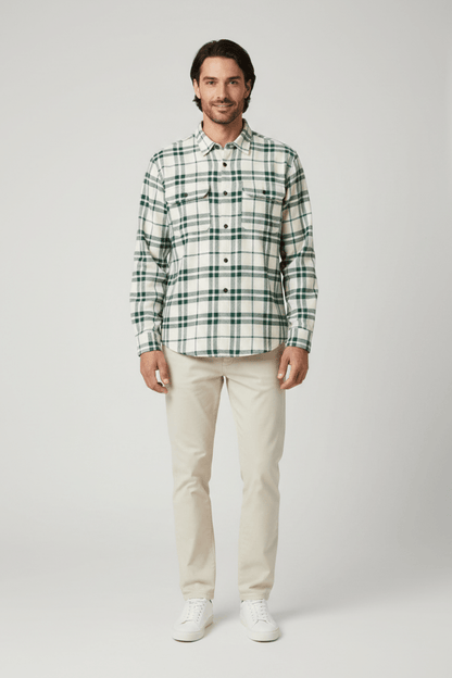 Marc O'Polo OCS Hemdjacke in Grün