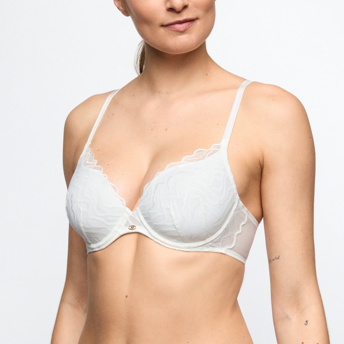 Marie Jo NILLO Unterlegter BH Herzform Damen Wäsche Creme