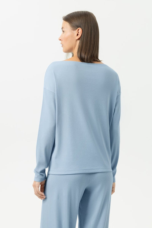 Mey T-Shirt langarm powder blue