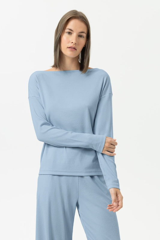 Mey T-Shirt langarm powder blue