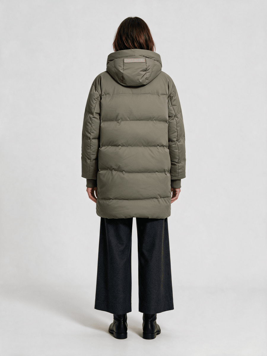 Mos Mosh Avon Hope Kapuzen-Steppjacke Staubiges Oliv