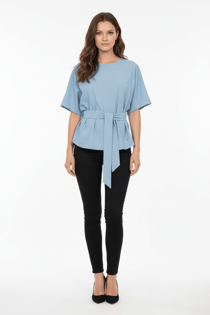 Mos Mosh Bluose Rikas Roy in der Farbe Light Blue