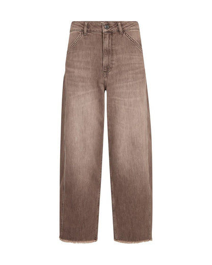 Mos Mosh Elva Baisha Jeans High Waist Barrel Fit in Delicioso Washed