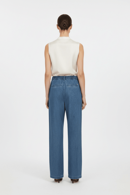 Mos Mosh Hose Straight Fit in Blau