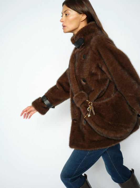 Mos Mosh MMCia Faux Fur Bag in der Farbe Delicioso