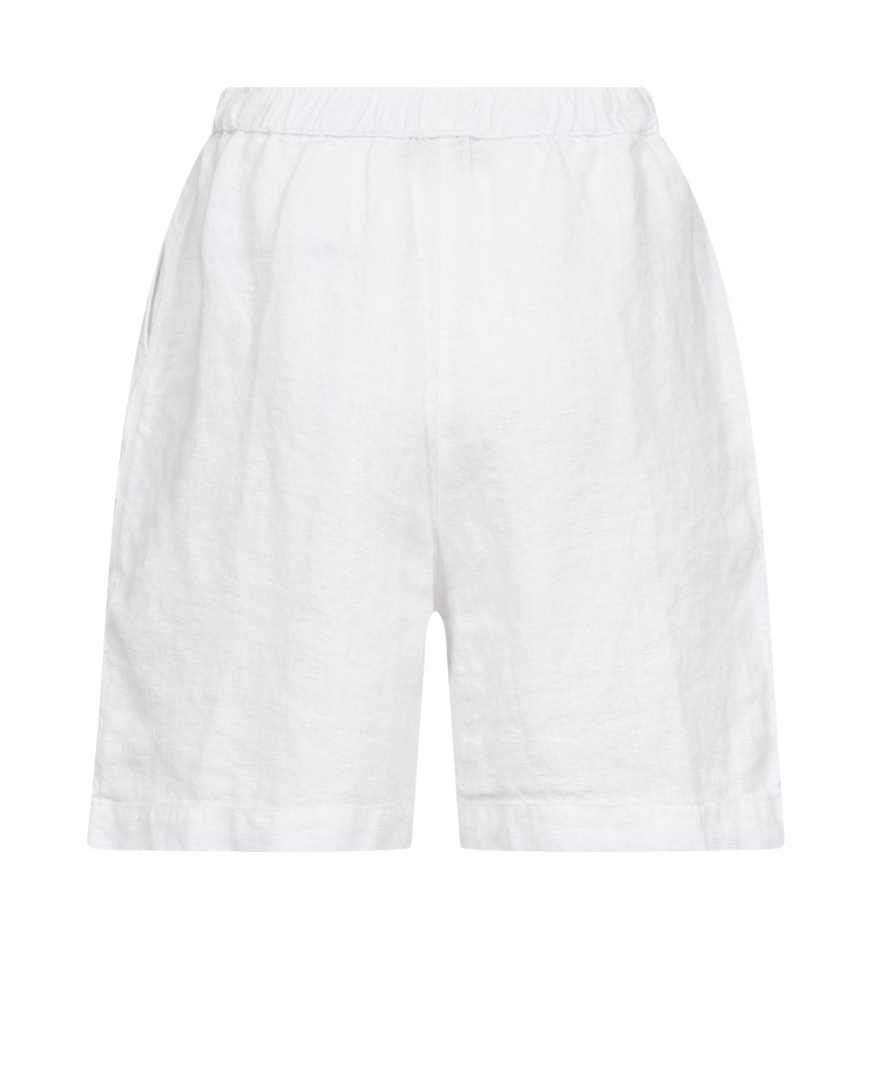 Mos Mosh MMEmmie linen Bermuda Shorts in der Farbe White