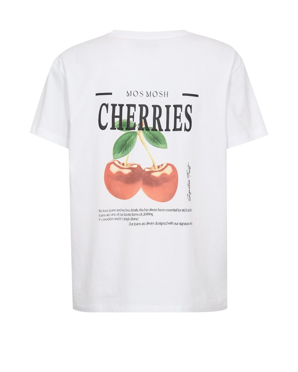 Mos Mosh MMLail O - SS Cherry Tee in deer Farbe White