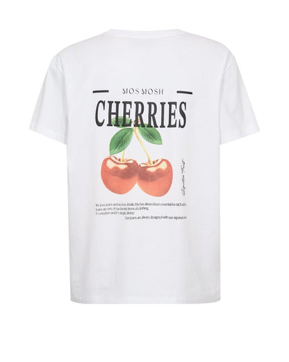 Mos Mosh MMLail O - SS Cherry Tee in deer Farbe White
