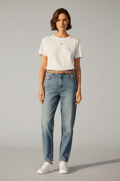 Mos Mosh MMLail O-SS Cherry Tee in deer Farbe White