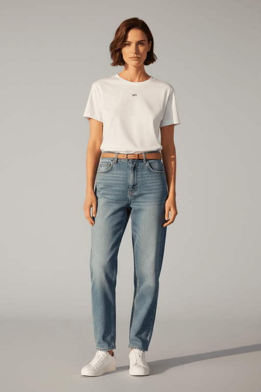 Mos Mosh MMLail O-SS Cherry Tee in deer Farbe White