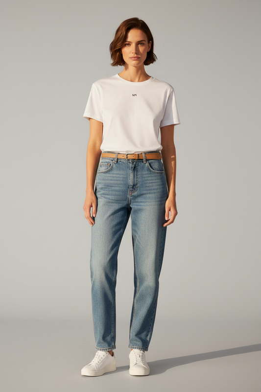 Mos Mosh MMLail O-SS Cherry Tee in deer Farbe White