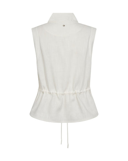 Mos Mosh MMLelo Ramie Vest in der Farbe Ecru