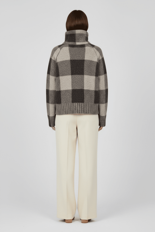 Mos Mosh MMMaija Check Knit in der Farbe Black