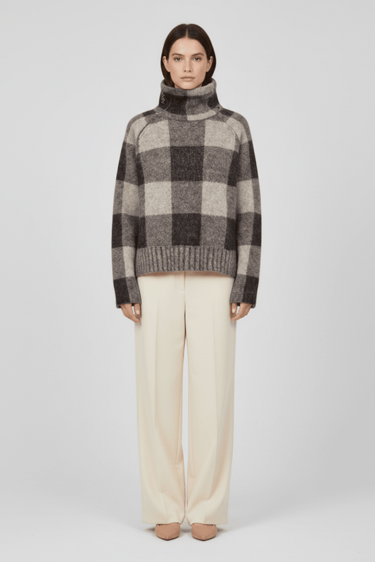 Mos Mosh MMMaija Check Knit in der Farbe Black
