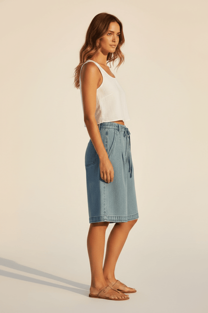Mos Mosh Shorts MMLeli Denim Shorts Damen Blau