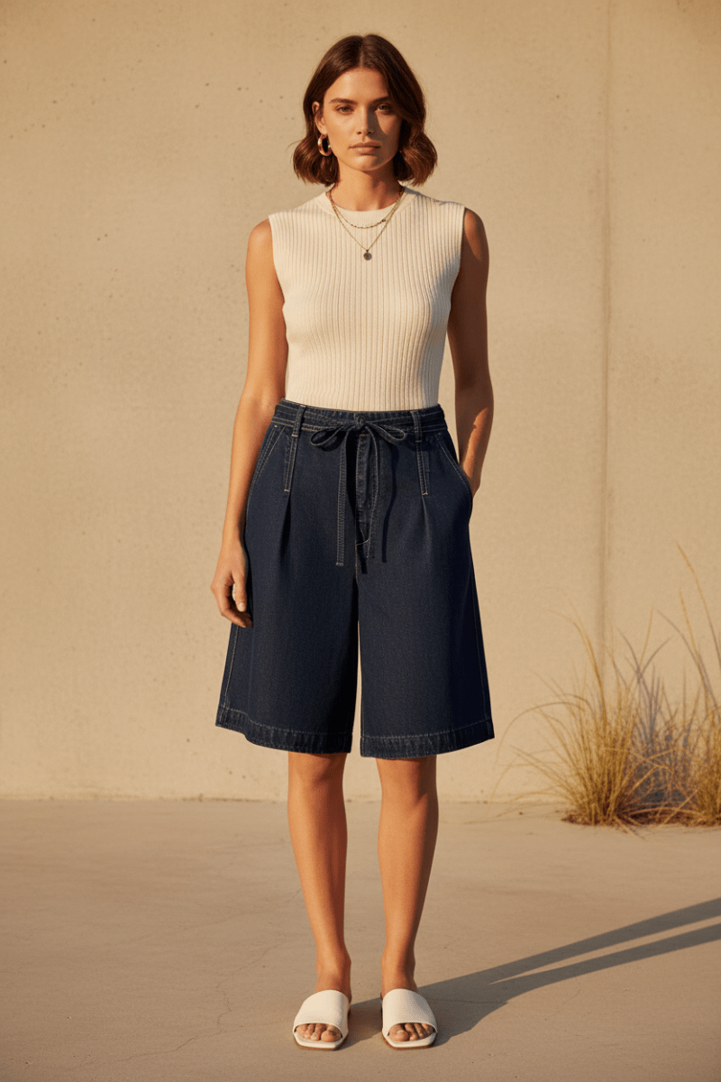 Mos Mosh Shorts MMLeli Denim Shorts Damen Blau