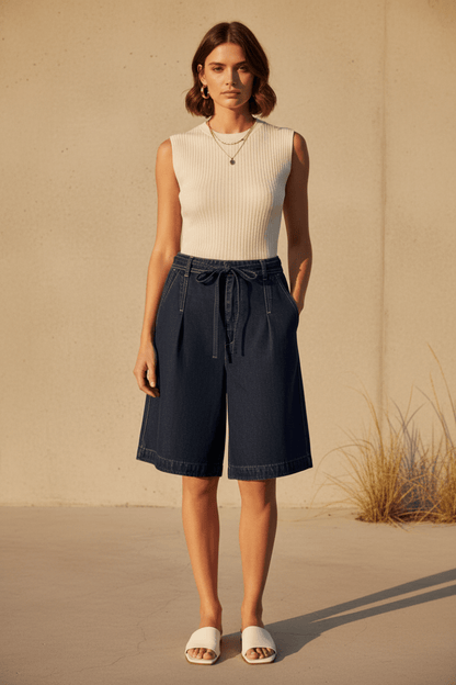 Mos Mosh Shorts MMLeli Denim Shorts Damen Blau