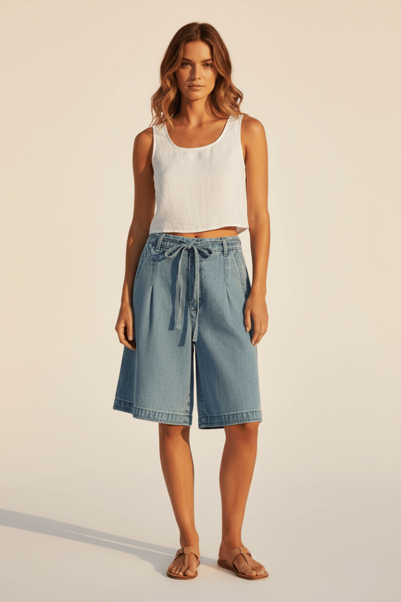 Mos Mosh Shorts MMLeli Denim Shorts Damen Blau
