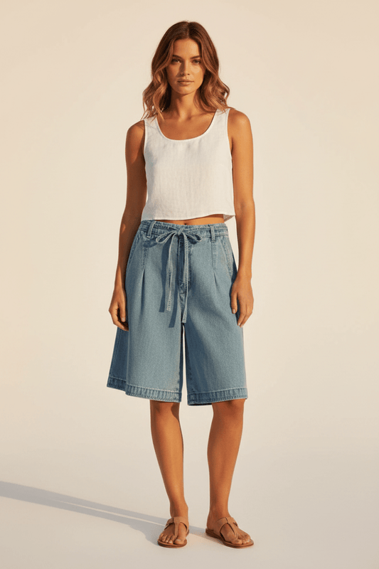 Mos Mosh Shorts MMLeli Denim Shorts Damen Blau