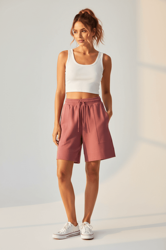 Mos Mosh Sweatshorts Faded Rose