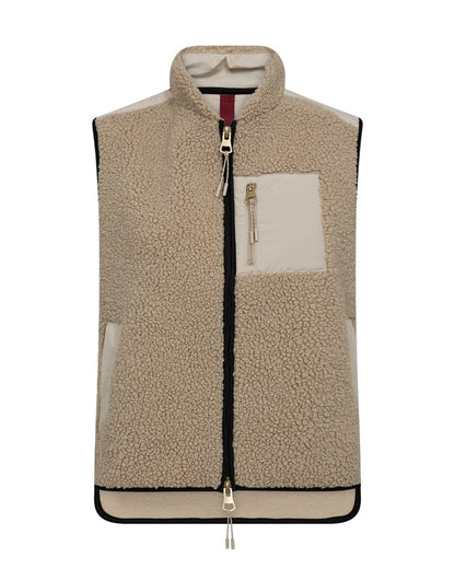 Mos Mosh Teddy Vest Rowe Eli in deMr Farbe Feather Grey