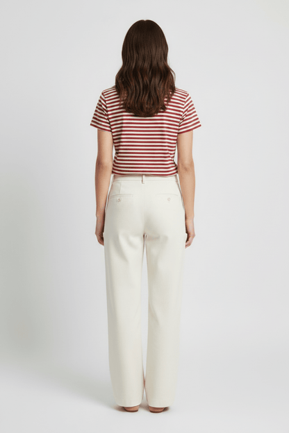 Mos Mosh Tees Camp O-SS Stripe Tee Regular in Cowhide