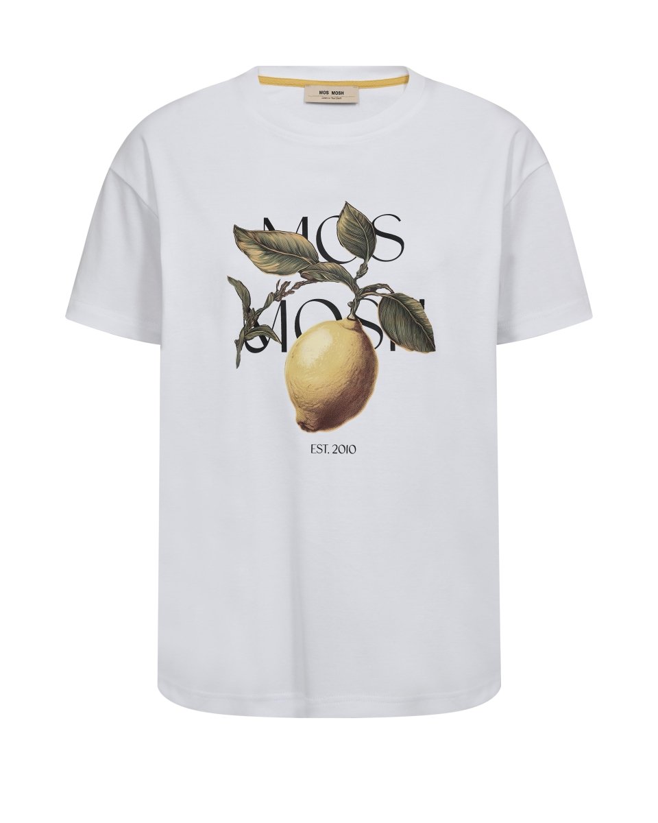 Mos Mosh Tees Fruit O - SS Tee Regular in Weiss