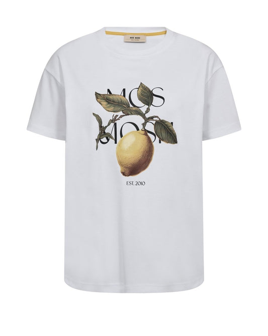 Mos Mosh Tees Fruit O - SS Tee Regular in Weiss