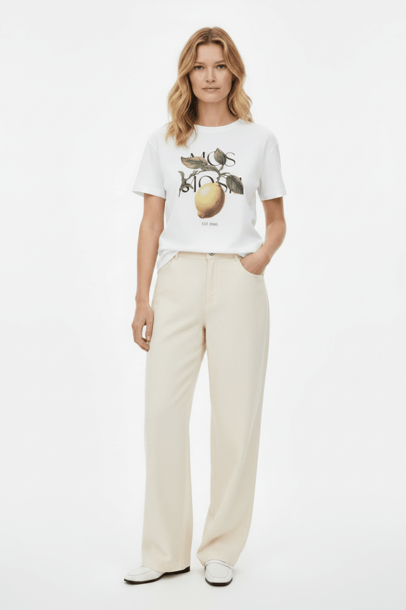 Mos Mosh Tees Fruit O - SS Tee Regular in Weiss