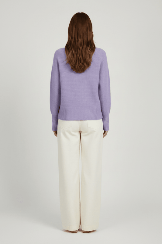 Mos Mosh Thora Boatneck Strickpullover in Tulpenviolett