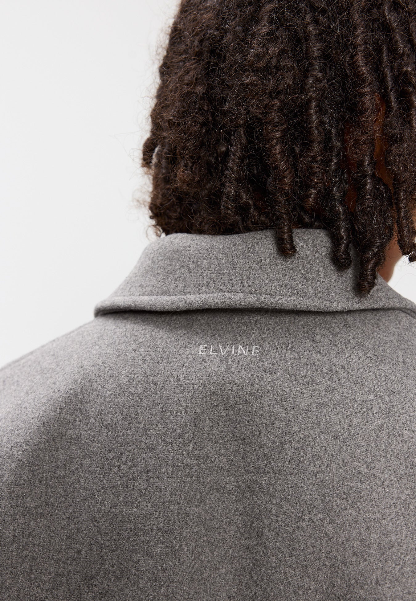 Elvine Narian Wolljacke Grau meliert
