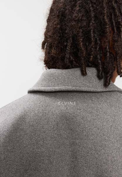 Elvine Narian Wolljacke Grau meliert