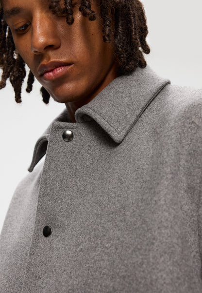 Elvine Narian Wolljacke Grau meliert