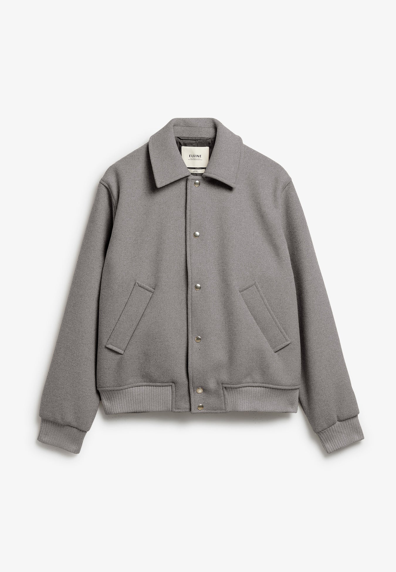Elvine Narian Wolljacke Grau meliert