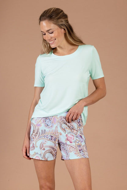 Nina von C Halbarm Shirt in der Farbe Lagune