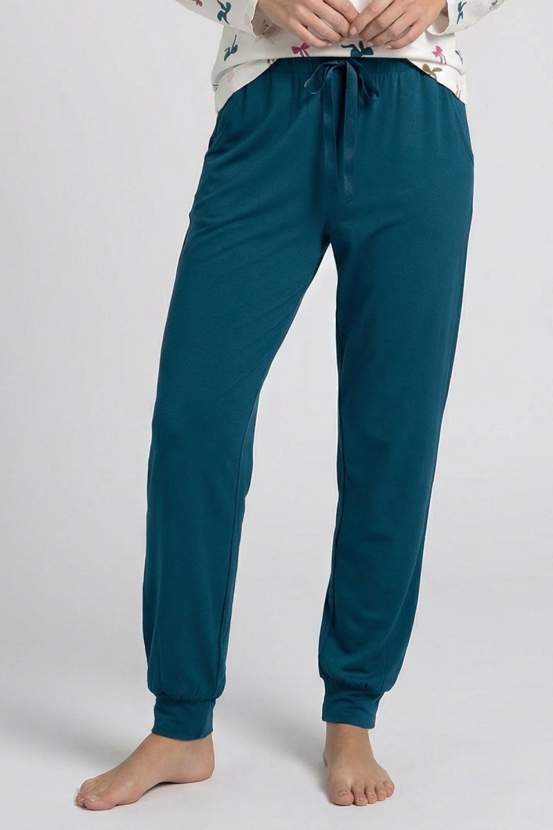 Nina von C. Jogging Pants Damen Océan – Homewear-Hose