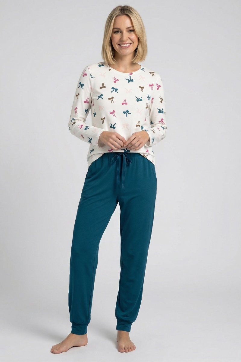 Nina von C. Jogging Pants Damen Océan – Homewear-Hose