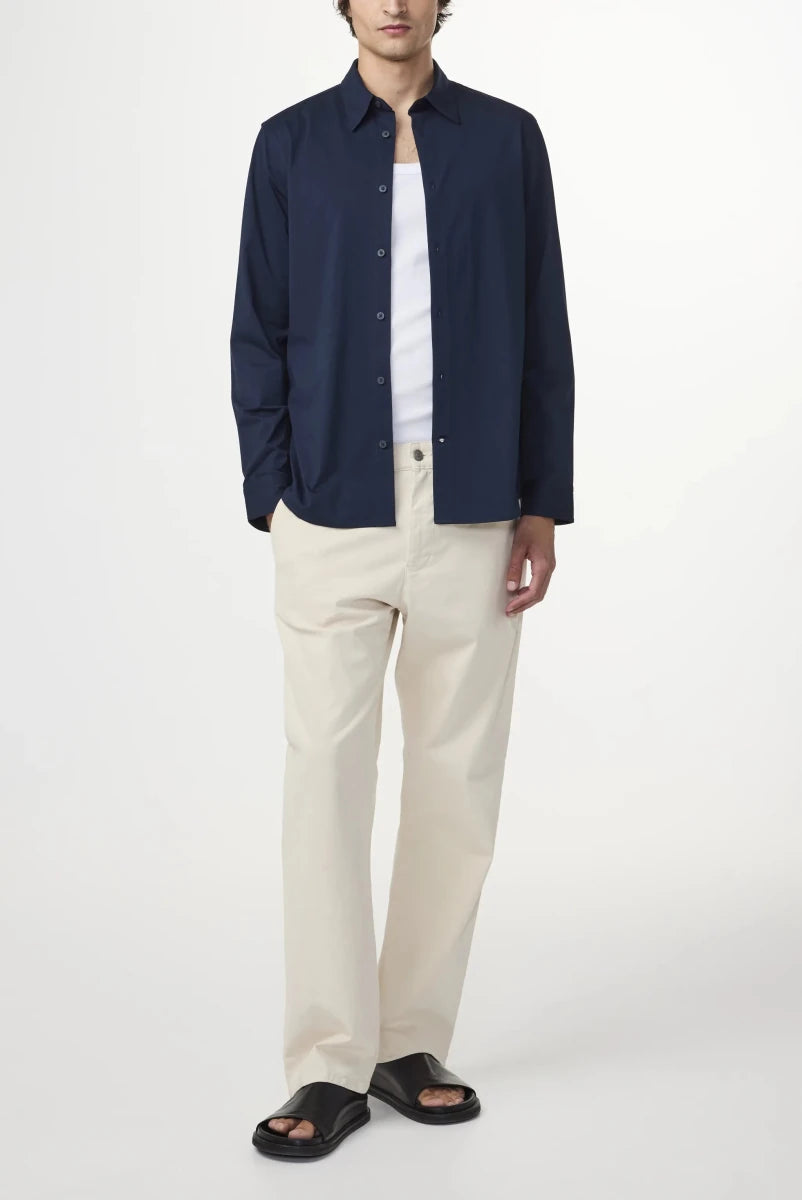 NN. 07 Bio Baumwoll Hemd Elian 5320 in der Farbe Navy Blue