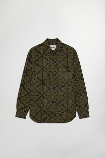 NN. 07 Hemd Adwin 5579 in den Farben Grau/Olive