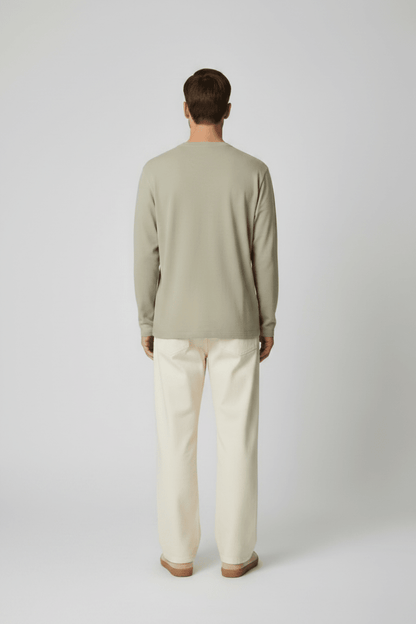 NN. 07 Longsleeve Clivein der Farbe Beige