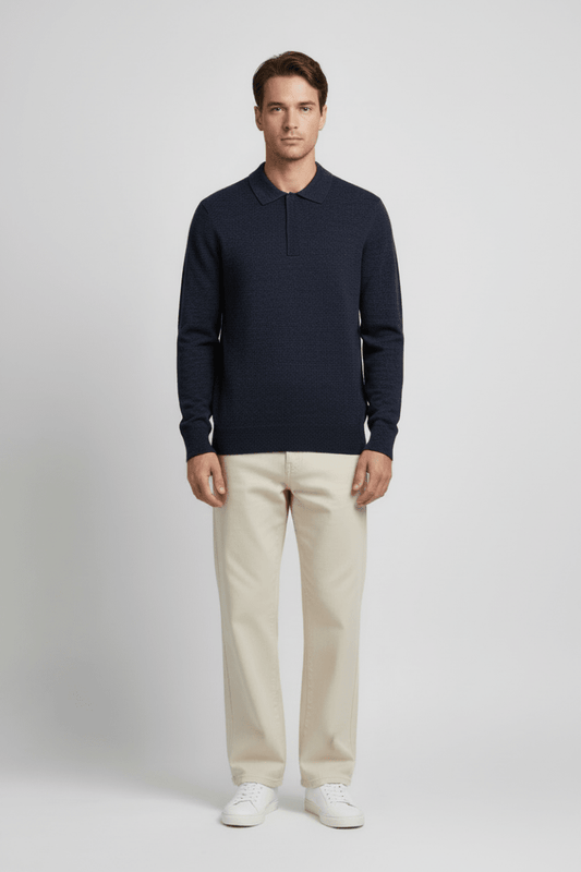 NN. 07 Poloshirt Emerson in der Farbe Marineblau