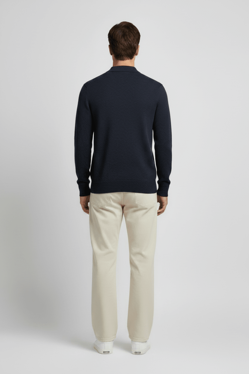 NN. 07 Poloshirt Emerson in der Farbe Marineblau