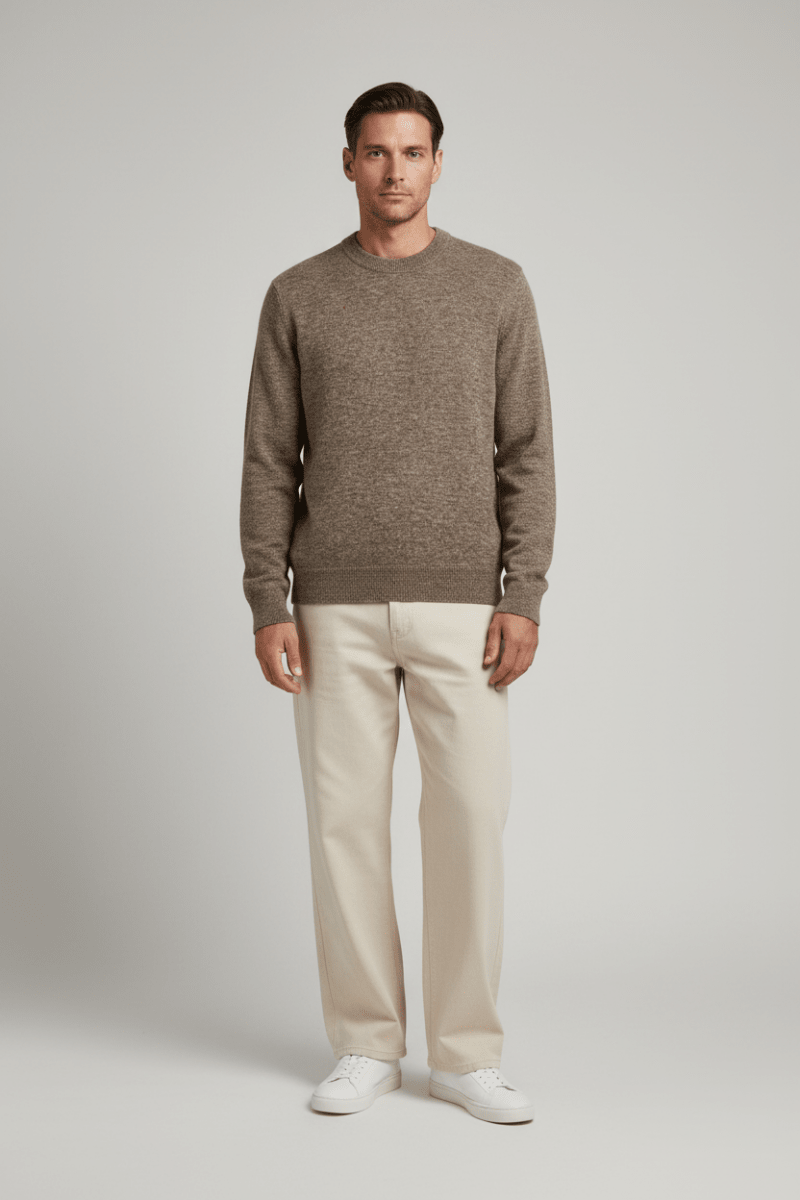 NN. 07 Pullover Gavin Crew in der Farbe Desert Clay