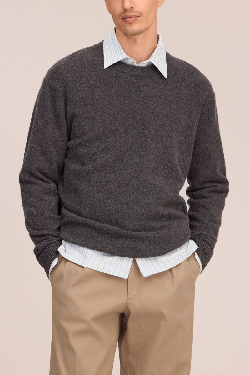 NN. 07 Pullover Sammy in der Farbe Erde Meliert