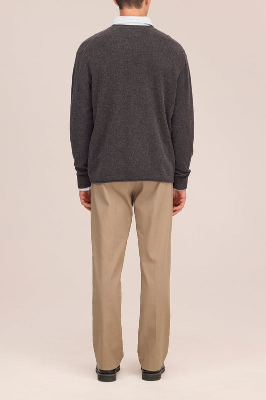 NN. 07 Pullover Sammy in der Farbe Erde Meliert