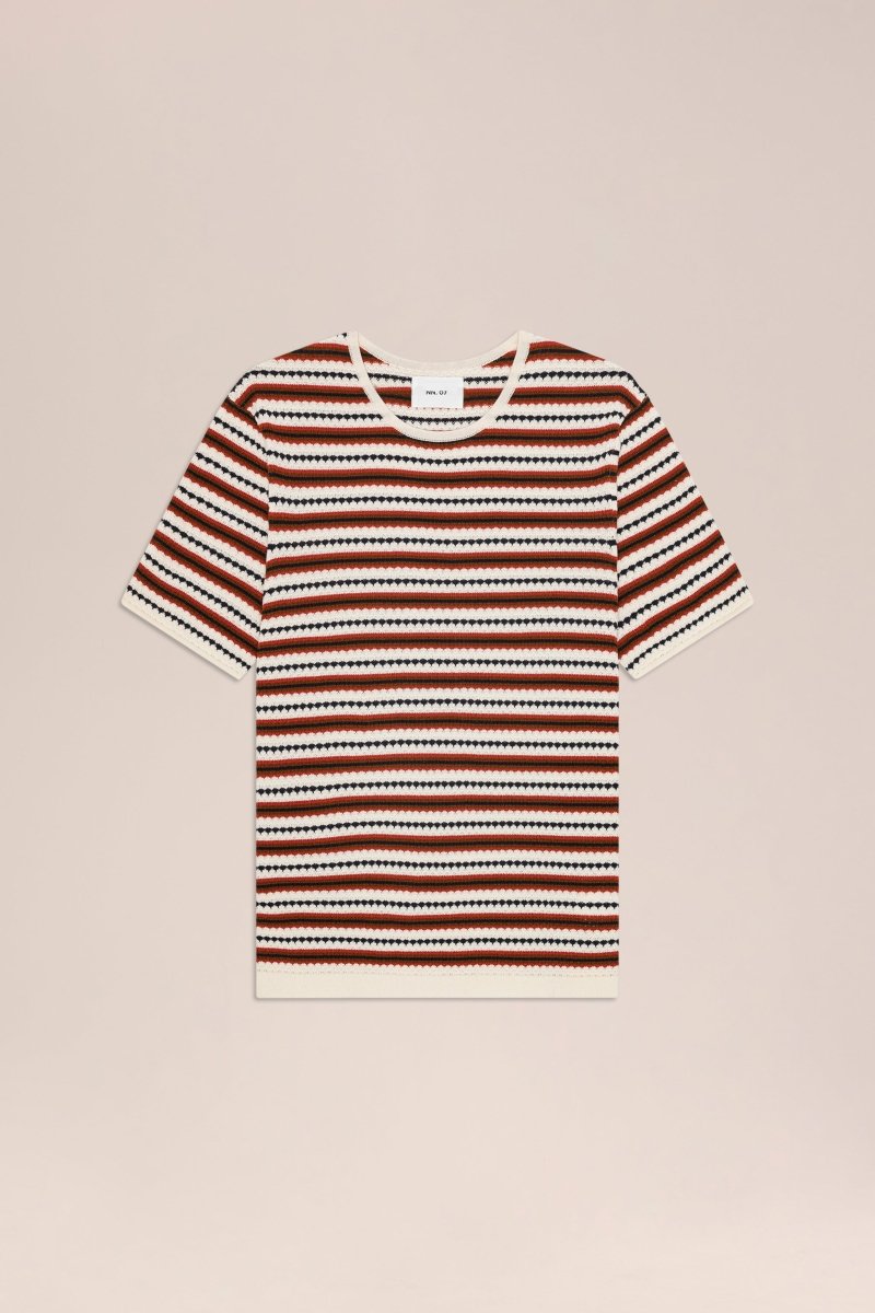 NN07 Bari t-shirt 6686 Ivory Multi Relaxed