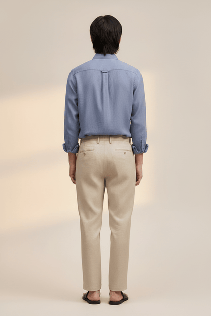 NN07 Enzo Shirt 5708 in der Farbe Stone Blue Regular