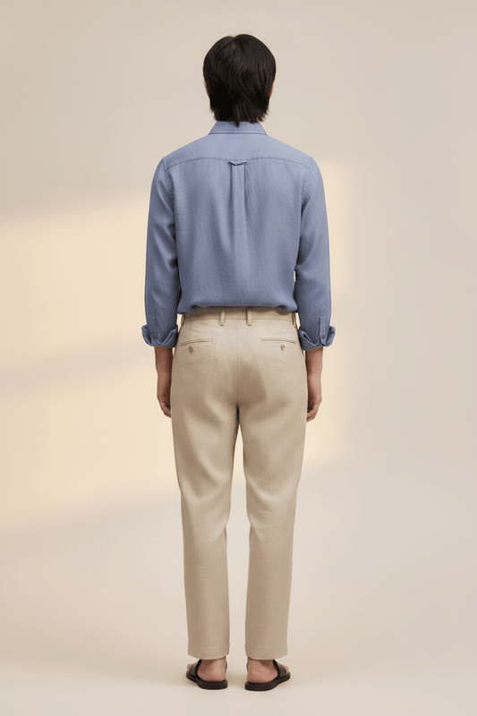 NN07 Enzo Shirt 5708 in der Farbe Stone Blue Regular