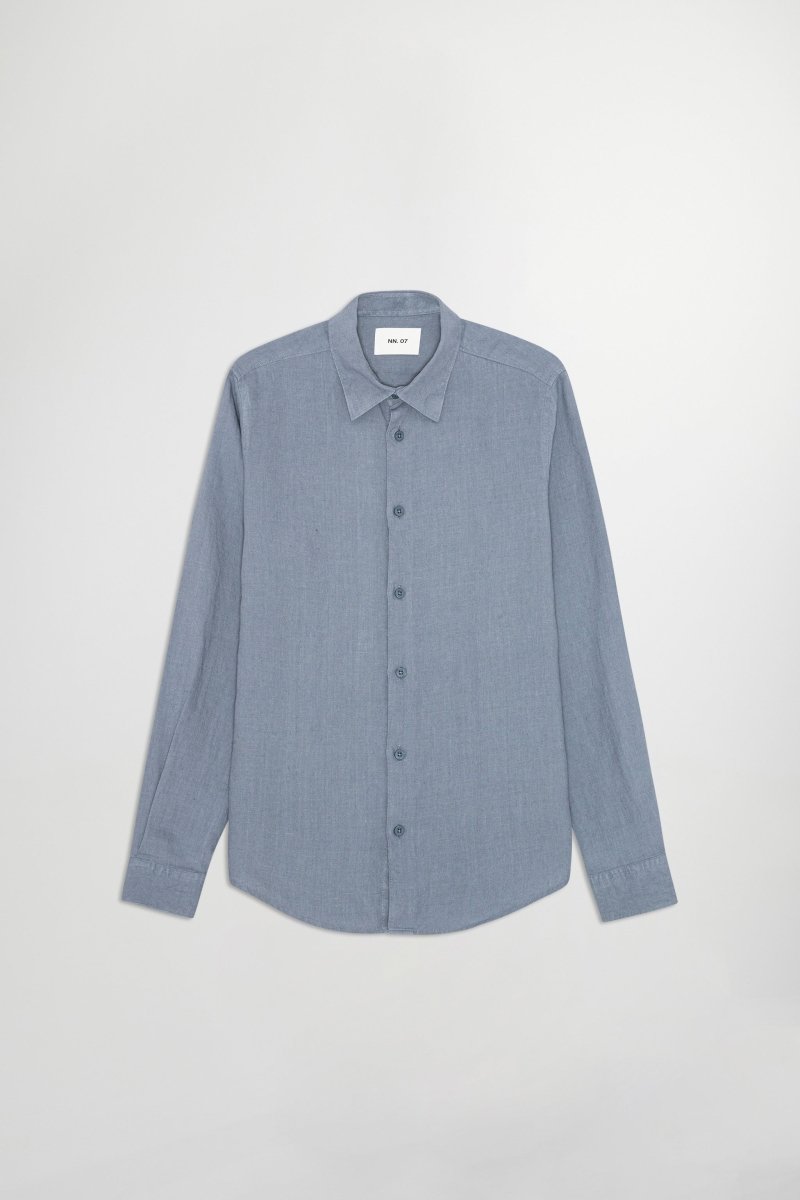 NN07 Enzo Shirt 5708 in der Farbe Stone Blue Regular